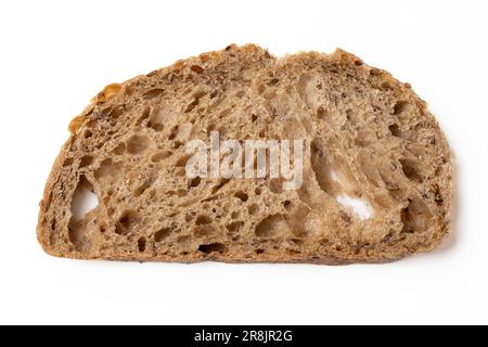 Nahaufnahme eines einfachen Sauerteig-Brotstücks Stockfoto