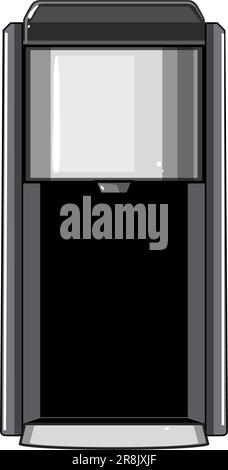 Frühstückskapsel, Kaffeemaschine, Cartoon-Vektordarstellung Stock Vektor