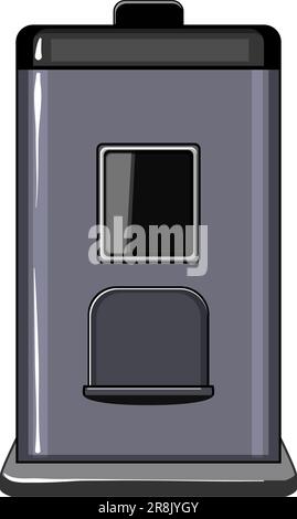 Koffeinkapsel Kaffeemaschine Cartoon Vektordarstellung Stock Vektor