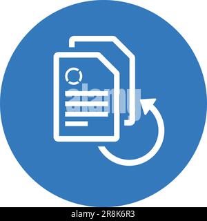 Symbol "doppelter Inhalt". Vollständig bearbeitbare Vektor-EPS für gedruckte Materialien und Infografiken, Web oder jede Art von Konstruktionsprojekt. Stock Vektor