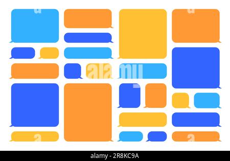 Bunte Sprechblasen gesetzt Stock Vektor