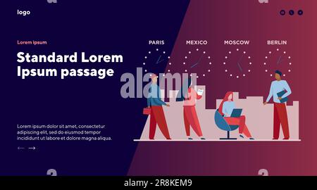 Lokale Zeitzonen Stock Vektor