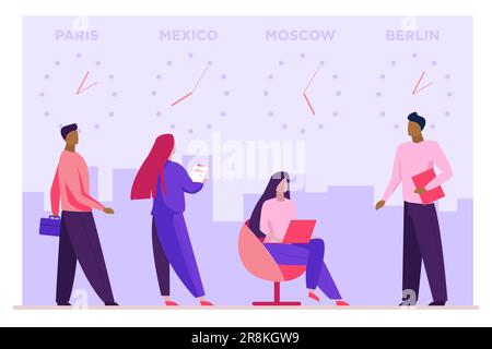 Lokale Zeitzonen Stock Vektor