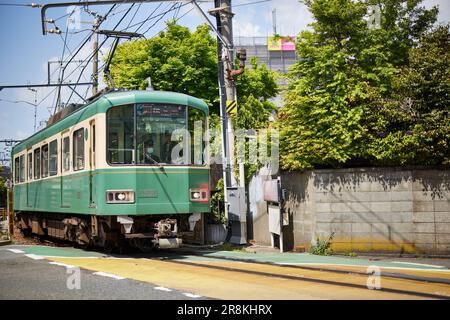 Enoshima Electric Railway, Präfektur Kanagawa, Japan Stockfoto