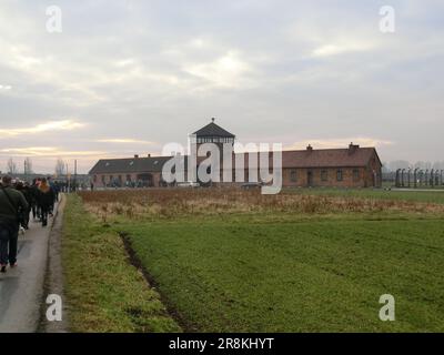 Konzentrationslager - auschwitz Birkenay Stockfoto