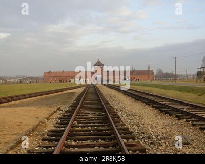 Konzentrationslager - auschwitz Birkenay Stockfoto