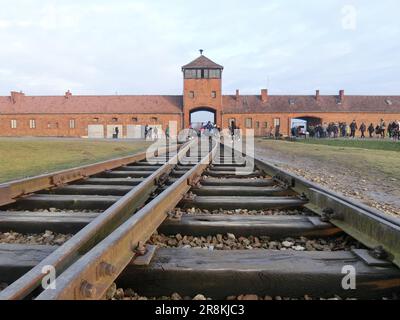 Konzentrationslager - auschwitz Birkenay Stockfoto