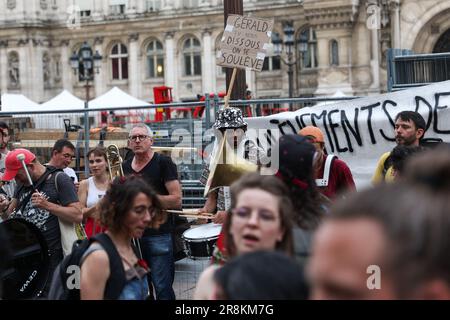 Paris, Frankreich. 21. Juni 2023. Nach der Auflösung des Umweltkollektivs der Aufstände auf der Erde wurde am 21. Juni 2023 in Paris überall in Frankreich ein Demonstrationsaufruf gestartet. Foto: Christophe Michel/ABACAPRESS.COM Kredit: Abaca Press/Alamy Live News Stockfoto