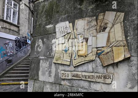 Wien, Österreich. Hafnersteig im 1. Bezirk Wien Stockfoto