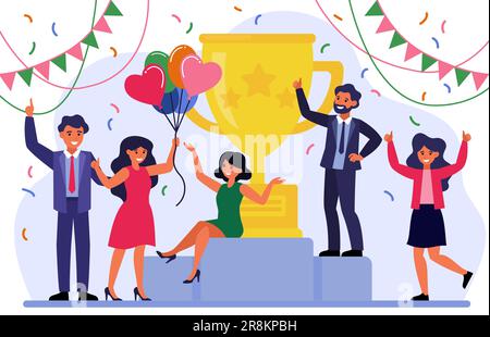 Erfolgskonzept für Business-Teams Stock Vektor