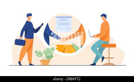 Business Partner handshake Stock Vektor
