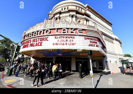 Oakland, USA. 21. Juni 2023. Atmosphäre/allgemeiner Blick während der A24 Films Special Screening des Films 'Earth Mama' im Grand Lake Theatre am 21. Juni 2023 in Oakland, Kalifornien. Foto: Casey Flanigan/imageSPACE for A24/Sipa USA Gutschrift: SIPA USA/Alamy Live News Stockfoto