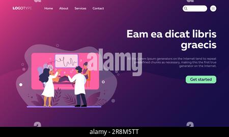 Ärzte, die Psychologen untersuchen Stock Vektor