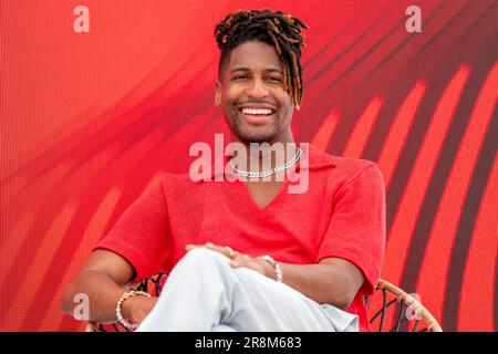 Cannes, Frankreich - Juni 21 2023: Jon Batiste (Künstler) nahm an der Hear and Be Hear: How to Serenade Gen Z - The Coca-Cola Company, WPP Open X und VMLY&R Session bei den Cannes Lions 2023 © ifnm Press Teil Stockfoto