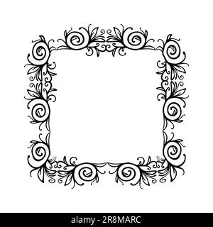 Handgezeichnete Rahmen und Vektorgrafiken Stock Vektor