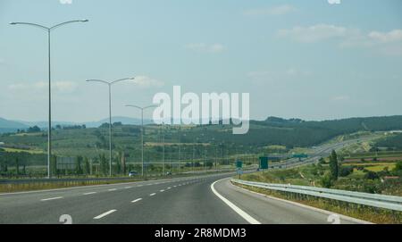 Hintergrundmaterial zur Izmir Istanbul Highway Road Stockfoto