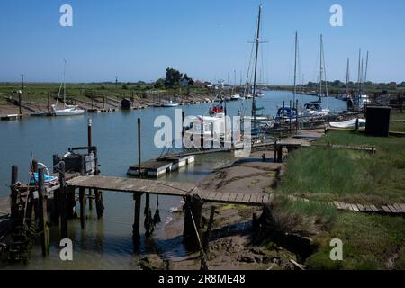 Southwold Harbour am Fluss Blyth Suffolk Coast, England Stockfoto