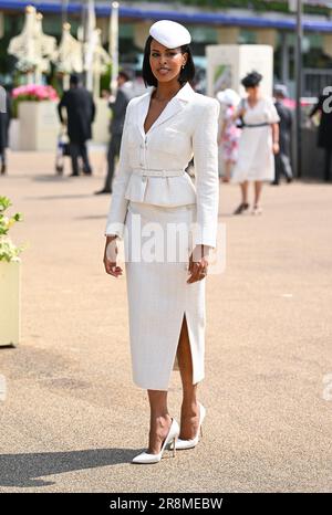 Ascot, Großbritannien. 22. Juni 2023. Sabrina Dhowre Elba besucht den dritten Tag des Royal Ascot. Kredit: Doug Peters/Alamy Live News Stockfoto