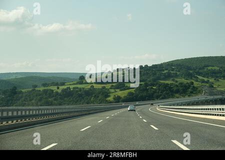 Hintergrundmaterial zur Izmir Istanbul Highway Road Stockfoto