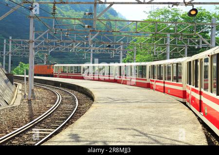 Kurobe Gorge Railway Stockfoto