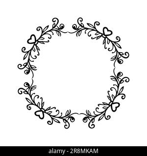 Handgezeichnete Rahmen und Vektorgrafiken Stock Vektor