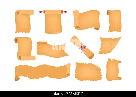 Alte Papierrollen Stock Vektor