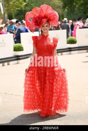 Ascot, Großbritannien. 22. Juni 2023. Berkshire, Großbritannien. 22. Juni 2023. Racegoer am dritten Tag des Royal Ascot. Kredit: Doug Peters/Alamy Live News Stockfoto