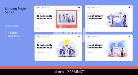 Online-Kommunikation eingerichtet Stock Vektor