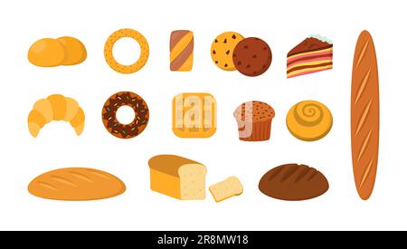 Backwaren-Set Stock Vektor