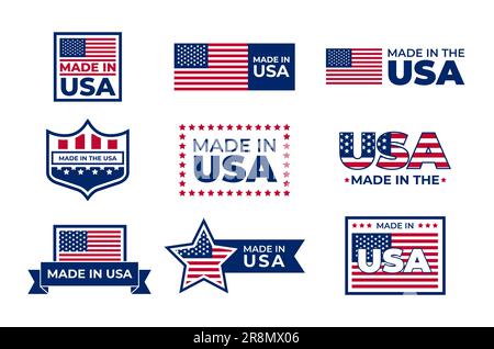 „Made in USA“-Abzeichen Stock Vektor