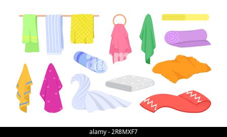 Buntes Handtuchset Stock Vektor