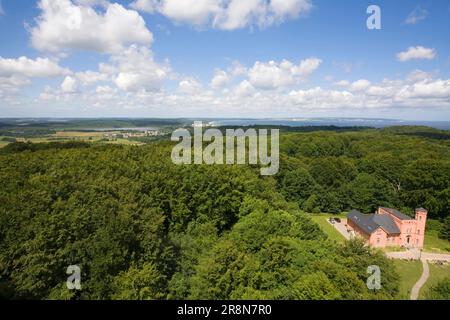 Blick vom Aussichtsturm Granitz auf Binz, Insel Rügen, Mecklenburg-Vorpommern, Rügen, Deutschland Stockfoto