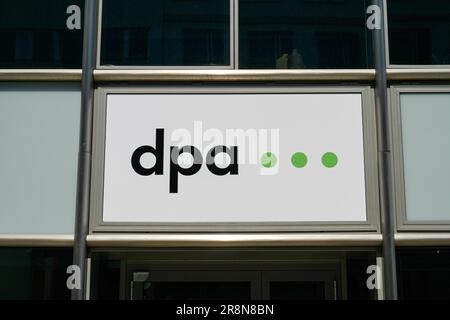 Deutsche Presseagentur dpa, Bürogebäude X8, Rudi-Dutschke-Straße, Markgrafenstraße, Kreuzberg, Friedrichshain-Kreuzberg, Berlin, Deutschland Stockfoto