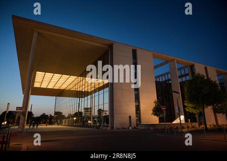 Paul-Loebe-Haus, Deutscher Bundestag, Konrad-Adenauer-Straße, Tiergarten, Mitte, Berlin, Deutschland Stockfoto