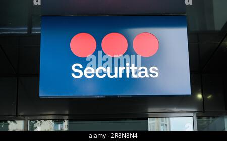 Securitas Security Service, Potsdamer Straße, Tiergarten, Mitte, Berlin, Deutschland Stockfoto