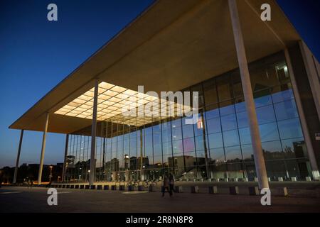 Paul-Loebe-Haus, Deutscher Bundestag, Konrad-Adenauer-Straße, Tiergarten, Mitte, Berlin, Deutschland Stockfoto