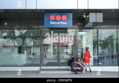 Securitas Security Service, Potsdamer Straße, Tiergarten, Mitte, Berlin, Deutschland Stockfoto