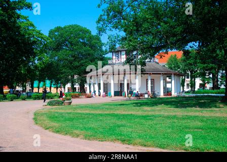 Sommer, Badeort, Bad Doberan, Kurhaus, Teehaus, Mecklenburg-Vorpommern Stockfoto