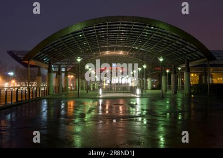 U-Bahn-Station Westfalenhallen, Dortmund, Ruhrgebiet, Nordrhein-Westfalen, Deutschland Stockfoto