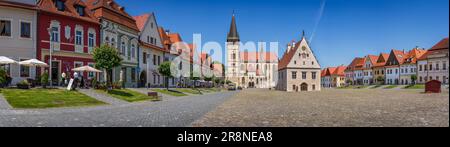 Altstädter Ring in Bardejov, Slowakei Stockfoto