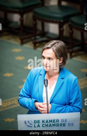 Brüssel, Belgien. 22. Juni 2023. Barbara Pas von Vlaams Belang, dargestellt auf einer Plenarsitzung der Kammer im Bundesparlament in Brüssel am Donnerstag, den 22. Juni 2023. BELGA FOTO JASPER JACOBS Kredit: Belga News Agency/Alamy Live News Stockfoto