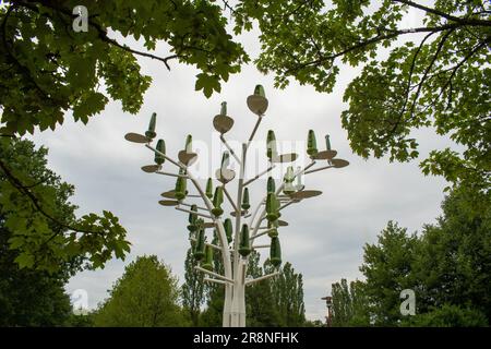 Windtree eine innovative, renovierbare Energie Stockfoto