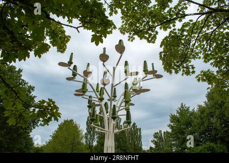 Windtree eine innovative, renovierbare Energie Stockfoto