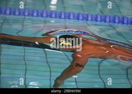 Florent Manaudou, Herren Heat 100m Freestyle während der French Elite Swimming Championships am 13. Juni 2023 in Rennes, Frankreich - Photo Laurent Lairys / DPPI Stockfoto