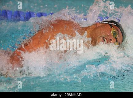 Florent Manaudou, Herren Heat 100m Freestyle während der French Elite Swimming Championships am 13. Juni 2023 in Rennes, Frankreich - Photo Laurent Lairys / DPPI Stockfoto
