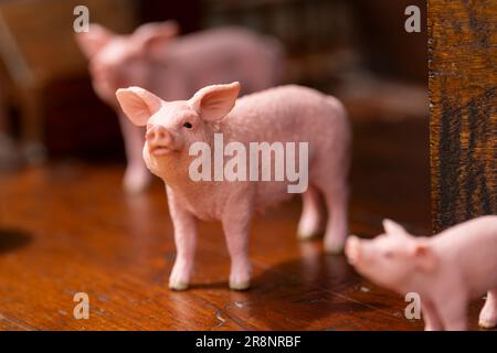 Schwein Figur Stockfoto