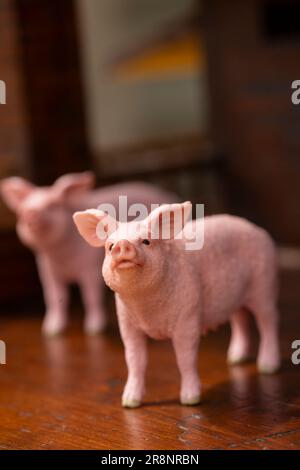 Schwein Figur Stockfoto