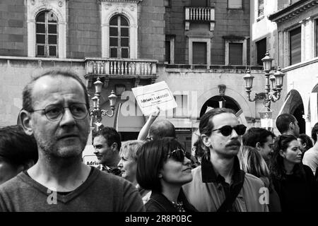 25. April - Manifestation für die Befreiung Italiens von der nationalfaschistischen Besatzung. Bergamo, Italien. Stockfoto