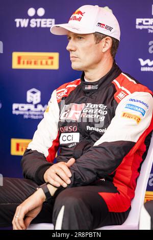 OGIER Sebastien (FRA), TOYOTA GR Yaris Rally1 Hybrid, Portrait während der Safari Rally Kenya 2023, 7. Runde der WRC World Rally Car Championship 2023, vom 22. Bis 25. Juni 2023 in Naivasha, Nakuru County, Kenia Stockfoto