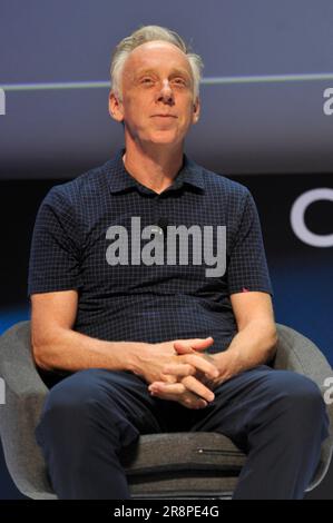 CANNES, FRANKREICH - 21. JUNI: Mike White Speaker bei Cannes Lions Pressevorschau beim Palais de Festival am 19. Juni 2023 in Cannes, Frankreich Stockfoto